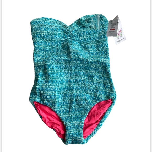 NWT Ella Moss Women's Sun Stream One-Piece Swimsuit XS reversible - Picture 4 of 7